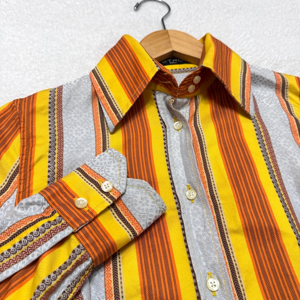 ETRO Milano US sz 4 IT 40 Womens Shirt Cotton Jacquard Button Down